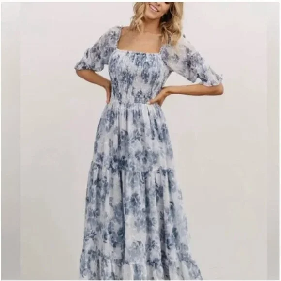 Baltic Born | Dresses | Baltic Born Bailey Floral Eyelet Maxi Dress Size Xl  Euc | Poshmark